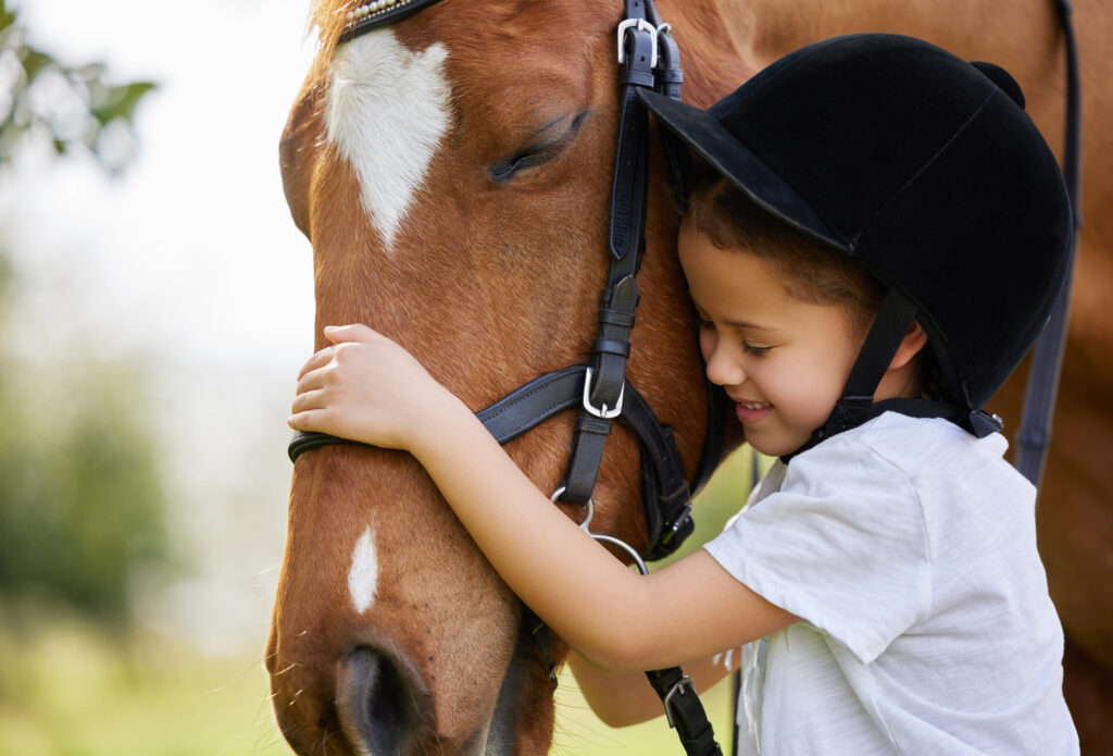 Angelina, Annabella, and Scarlett — Wild Adventure Girls — teaching online horse lessons for kids